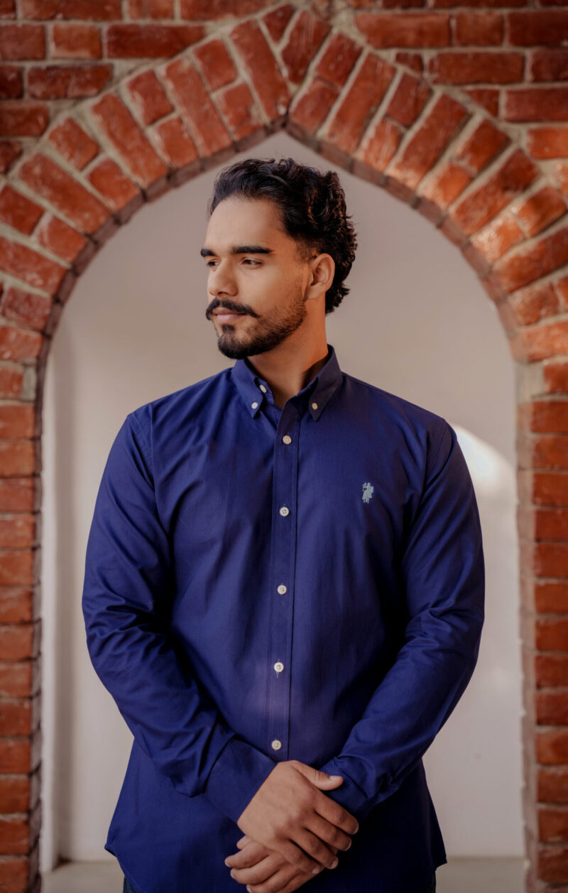 Navy Blue Oxford Shirt