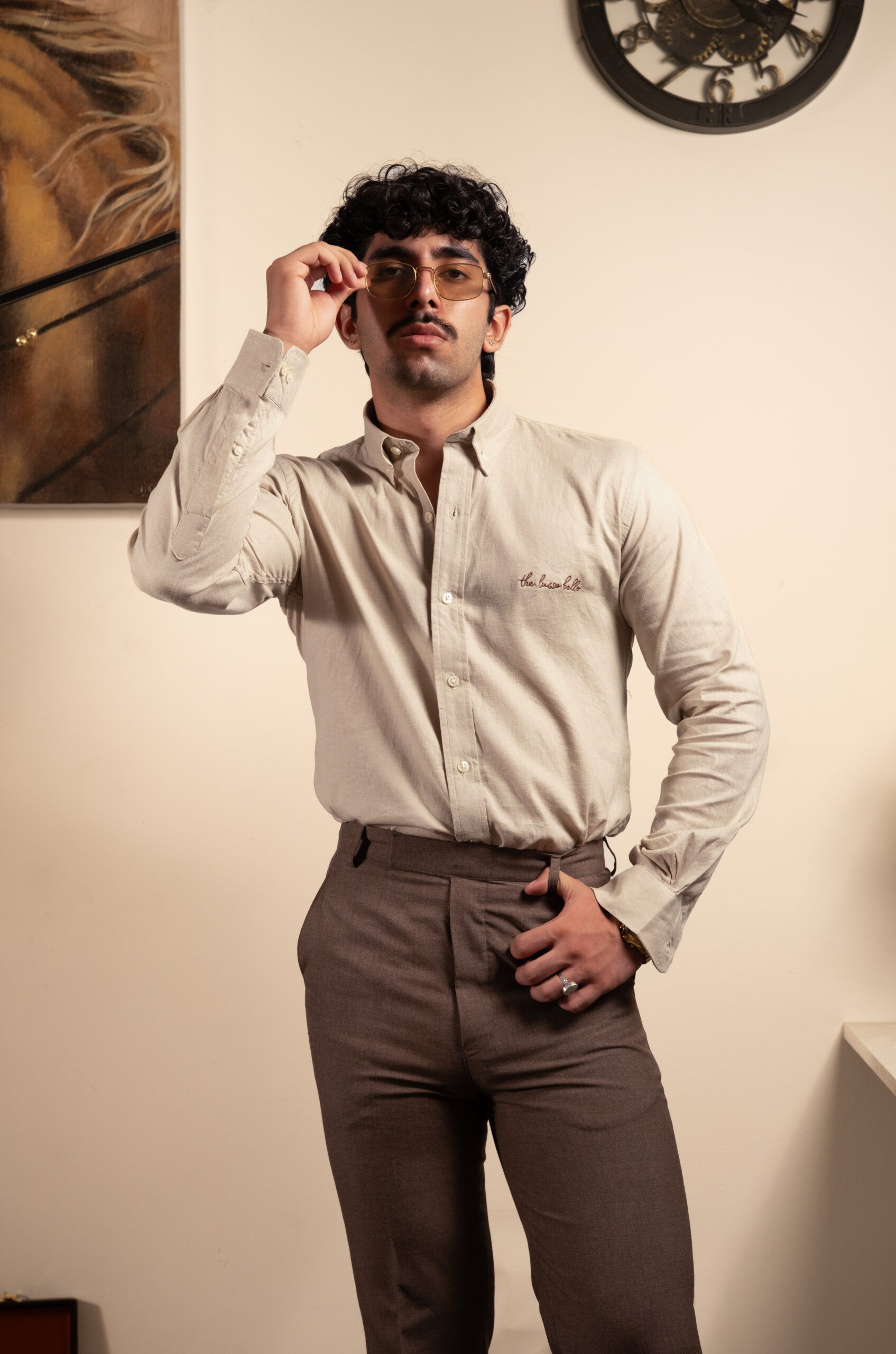 Desert Beige Linen Shirt