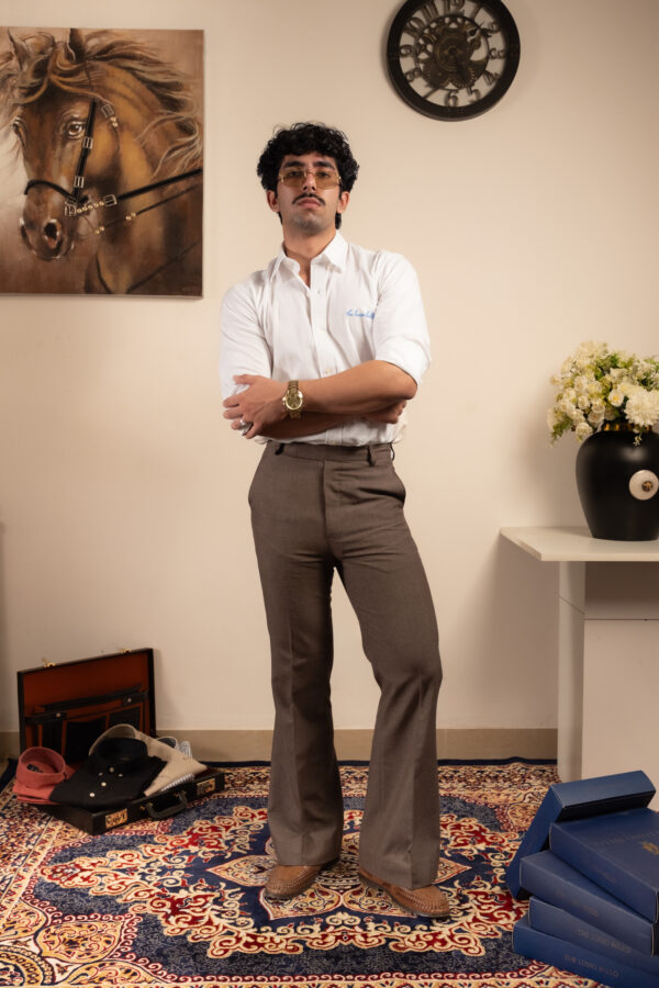 Ivory Linen Shirt ( White )